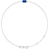 14K White Gold Lab-Grown Blue Sapphire 6 1/2-7 1/2