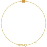 14K Yellow Gold Natural Citrine 6 1/2-7 1/2