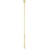 14K Yellow Gold Natural Emerald 6 1/2-7 1/2" Bracelet
