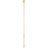 14K Yellow Gold Natural Amethyst 6 1/2-7 1/2" Bracelet