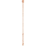 14K Rose Gold Lab-Grown Ruby 6 1/2-7 1/2" Bracelet