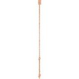 14K Rose Gold Natural Diamond 6 1/2-7 1/2" Bracelet