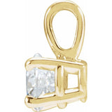 14K Yellow Gold 1/2 CT Lab-Grown Diamond Pendant