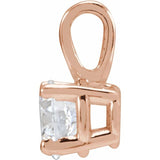 14K Rose Gold 3/4 CT Lab-Grown Diamond Pendant