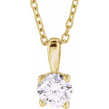 14K Yellow Gold 1 1/4 CTW Natural Diamond 18" Necklace