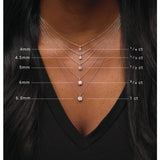 14K Rose Gold 1/3 CT Lab-Grown Diamond 18" Necklace