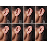 14K Yellow Gold Natural Pink Tourmaline Earring