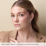 14K Rose Gold Natural Citrine Earring