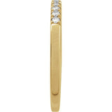 10K Yellow Gold 1/6 CTW Lab-Grown Diamond Stackable Ring