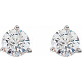 18K White Gold 1/5 CTW Natural Diamond Stud Earrings