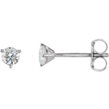 Platinum 1/4 CTW Natural Diamond Stud Earrings