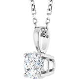 14K White Gold 1/2 CTW Natural Diamond 18" Necklace