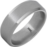 Aerospace Grade Titanium™ Ring with Stone Finish