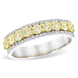14KT Gold Ladies Yellow Diamond Wedding Ring