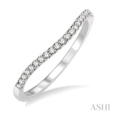 1/6 Ctw Round Cut Diamond Wedding Band in 14K White Gold