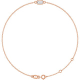 14K Rose Gold Lab-Grown Diamond 6 1/2-7 1/2