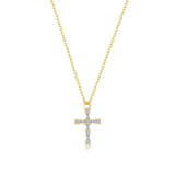 Eden Baguette Cross Necklace