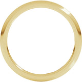 18K Yellow Gold 1.5 mm Comfort-Fit Half Round Band Size 4.5