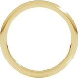 10K Yellow Gold 1 mm Comfort-Fit Half Round Band Size 9