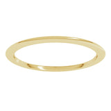 18K Yellow Gold 1 mm Comfort-Fit Half Round Band Size 9