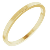 14K Yellow Gold 1.5 mm Flat Band Size 3.5