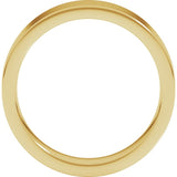 18K Yellow Gold 5 mm Comfort-Fit Flat Band Size 7.5