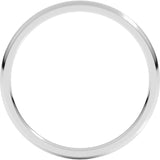 Sterling Silver 1.5 mm Lightweight Comfort-Fit Half Round Band Size 5