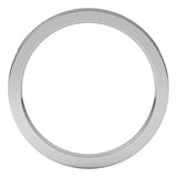 14K White Gold 1.5 mm Comfort-Fit Flat Band Size 4.5