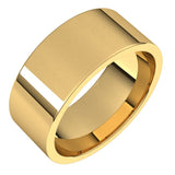 18K Yellow Gold 8 mm Lightweight Comfort-Fit Flat Band Size 5.5