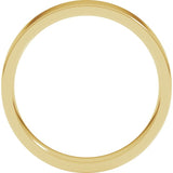 14K Yellow Gold 4 mm Lightweight Comfort-Fit Flat Band Size 6.5