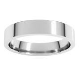 Sterling Silver 4 mm Lightweight Comfort-Fit Flat Band Size 7