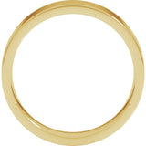 10K Yellow Gold 5 mm Lightweight Comfort-Fit Flat Band Size 9