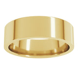 14K Yellow Gold 6 mm Lightweight Comfort-Fit Flat Band Size [cv