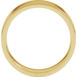 14K Yellow Gold 6 mm Lightweight Comfort-Fit Flat Band Size 5.5
