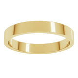 10K Yellow Gold 3 mm Flat Band Size 6.5