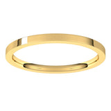 14K Yellow Gold 1.5 mm Lightweight Comfort-Fit Flat Band Size 6