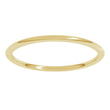 10K Yellow Gold 1 mm Lightweight Comfort-Fit Half Round Band Size 8