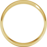 10K Yellow Gold 6 mm Lightweight Half Round Band Size 11.5
