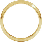 18K Yellow Gold 4 mm Half Round Band Size 10.5
