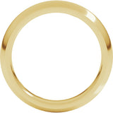 10K Yellow Gold 4 mm Comfort-Fit Half Round Band Size 11.5