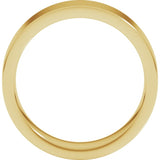 10K Yellow Gold 6 mm Comfort-Fit Flat Band Size 11