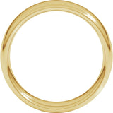 14K Yellow Gold 6 mm Comfort-Fit European-Style Band Size 11