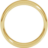 14K Yellow Gold 7 mm Comfort-Fit European-Style Band Size 12