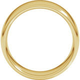 14K Yellow Gold 8 mm Comfort-Fit European-Style Band Size 13