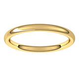 18K Yellow Gold 2 mm Comfort-Fit European-Style Band Size 5.5