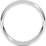18K White Gold 4 mm Comfort-Fit European-Style Band Size 5.5