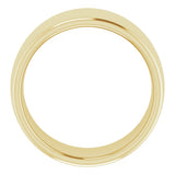 14K Yellow Gold 10 mm Comfort-Fit European-Style Band Size 5