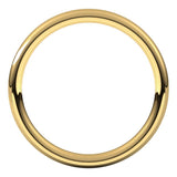 14K Yellow Gold 2 mm Comfort-Fit European-Style Band Size 6.5