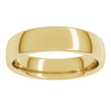 14K Yellow Gold 5 mm Comfort-Fit European-Style Band Size 7.5