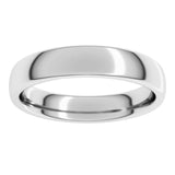 Platinum 4 mm Comfort-Fit European-Style Band Size 8